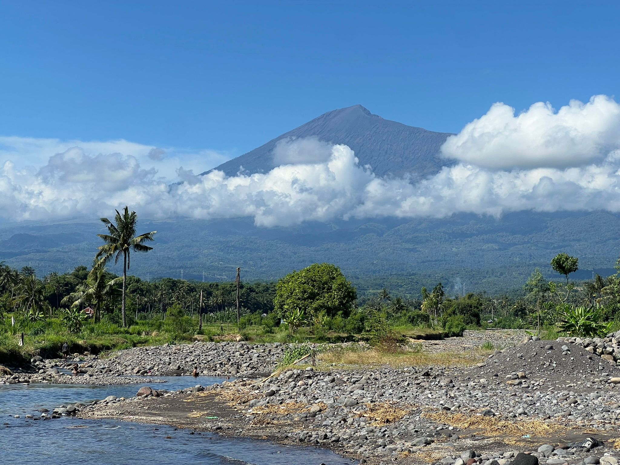 A waterfall in the hills of Lombok